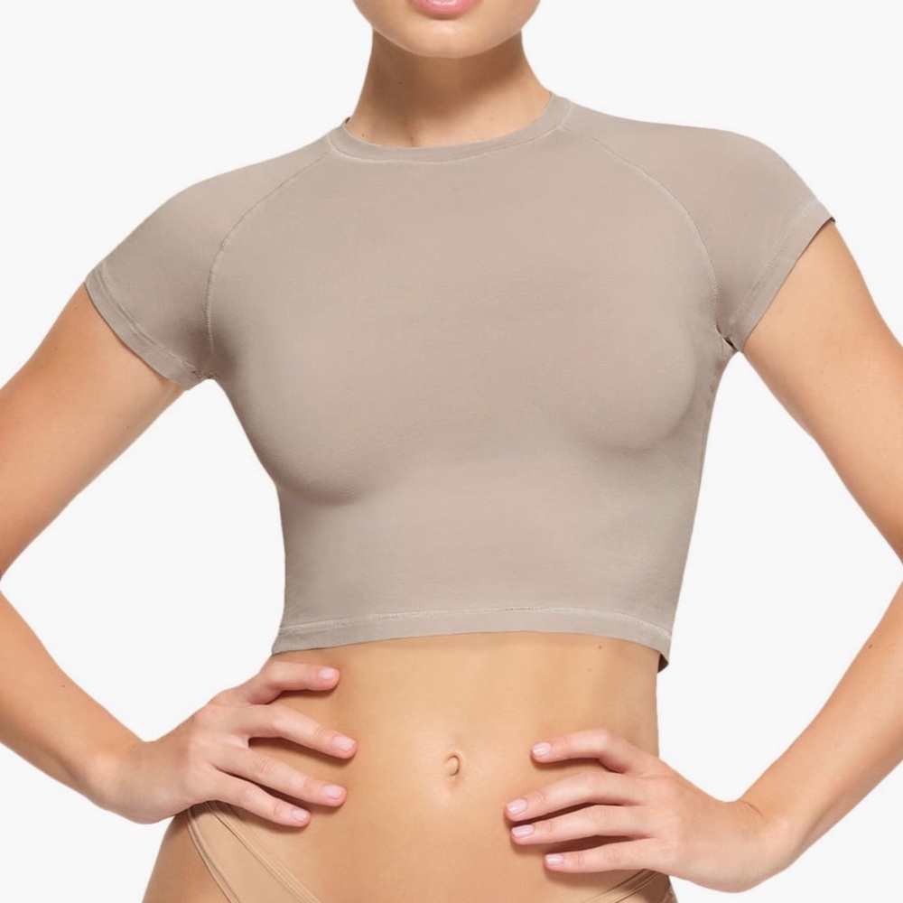 SKIMS New Vintage Cropped Raglan T-Shirt